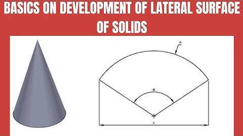 BASICS ON DEVELOPMENT OF LATERAL SURFACE OF SOLIDS ( PRISM, PYRAMID, CONE & CYLINDER)- SOLID EDGE