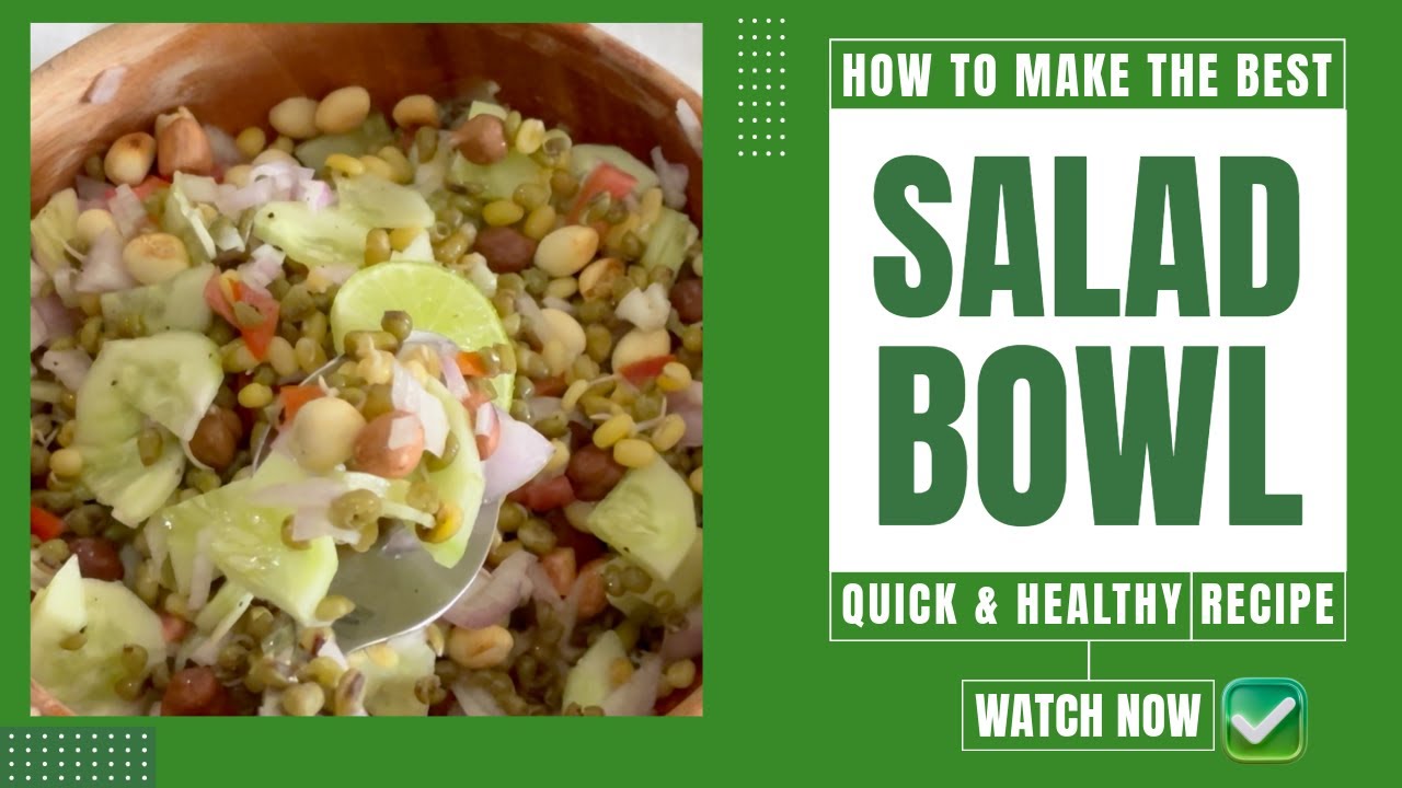 Healthy Indian Sprouts Salad Recipe | Protein-Packed Vegan Salad for Weight Loss | Easy Detox Salad