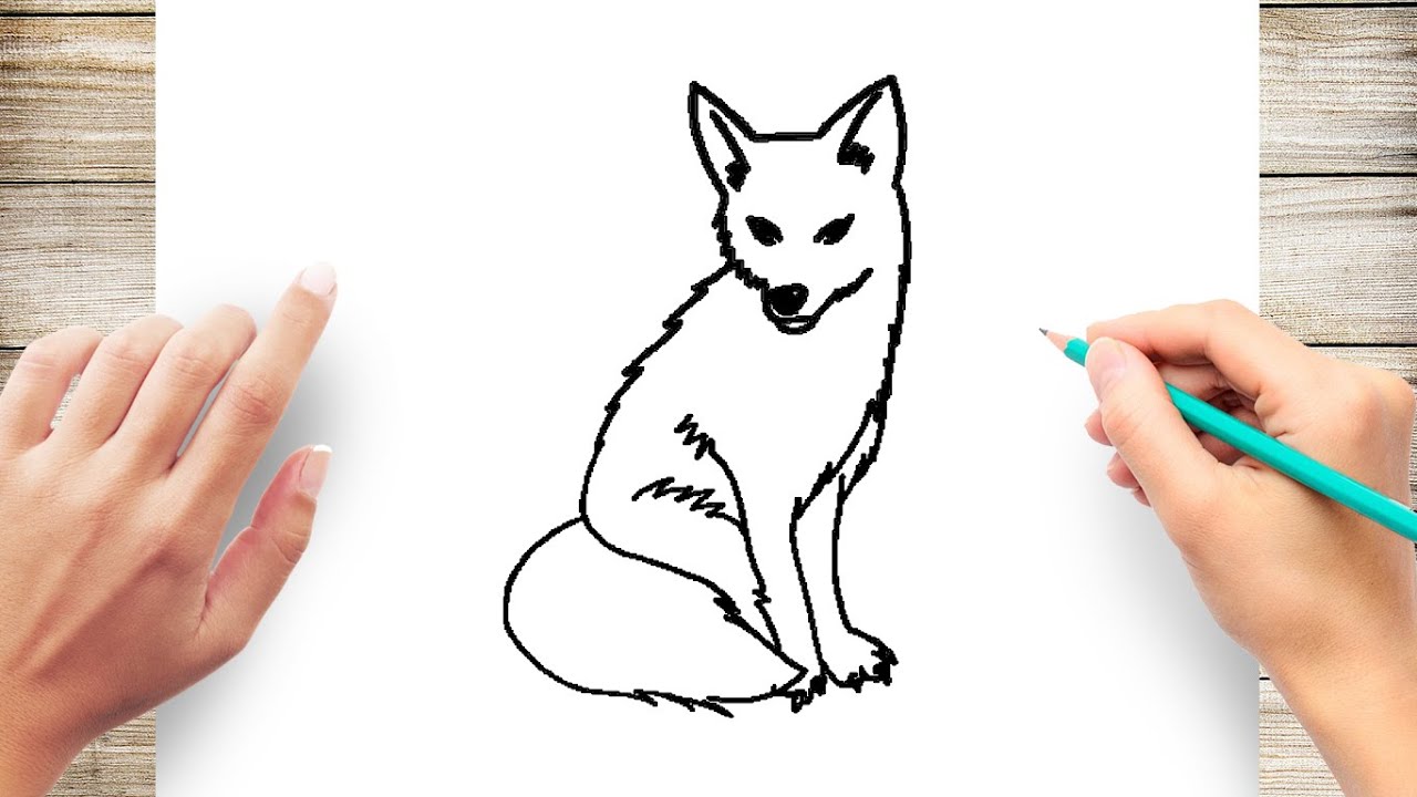 how to draw a fox step by step