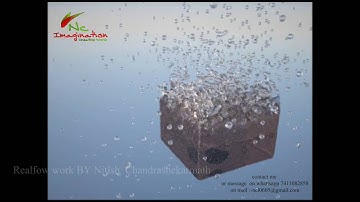 water  drops in realflow by   #‎NitishChandrashekarmath‬  @Nc Imagination