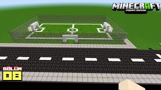 Mini Futbol Sahası!! Şehir Kuruyorum 08!!#minecraftpe #minecraft