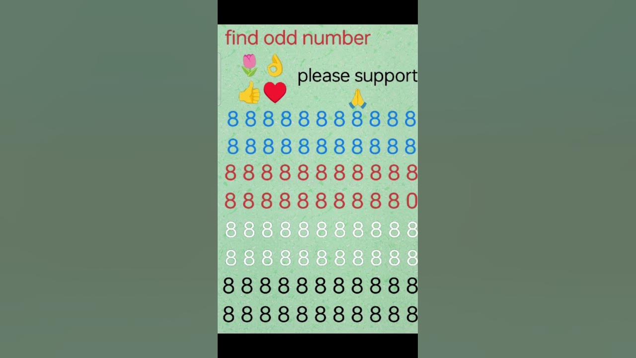 Find odd numbersmaths reasoning riddles queddle puzzle 