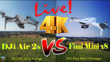 True & Best Compare! 2021 New DJi Mavic Air 2s vs Fimi Mini x8 Drones Flight Together  4k Ultra HD