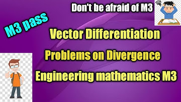 vector differentiation - problems on divergence