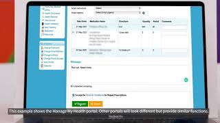 Asking for a repeat prescription - How to use your patient portal (part 6)