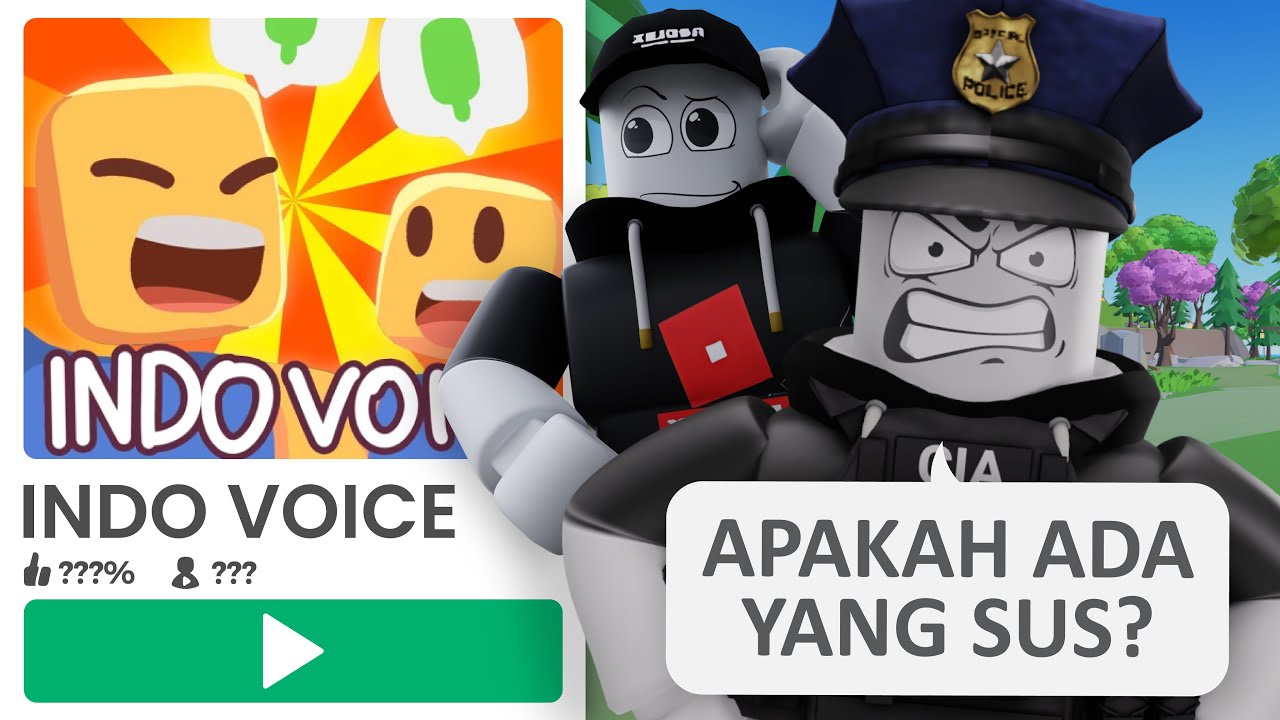 MARAHIN ORANG SUS DI GAME VOICE ROBLOX!! JADI POLISI ROBLOX....