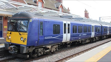 MML Class 360 EMUs New EMR Connect Branding Logo, Class 66s & HSTs Kettering Station, 10th May 2021