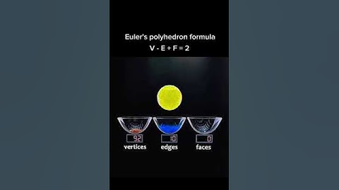 Euler’s Polyhedron Formula 🦋 #science #maths #geometry #topology #euler 🦋