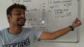 Interhalogen compounds and group 18 elements