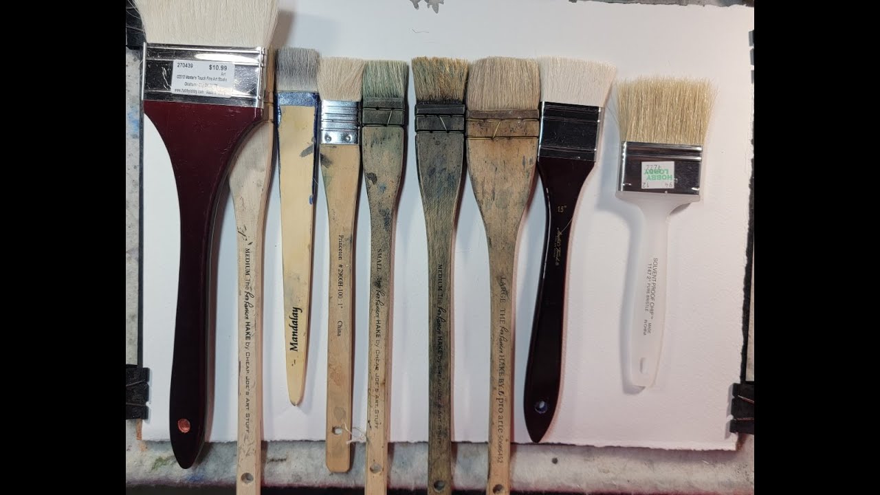 375) Comparing hake brushes: Part 1: Looking at non Ron Ranson