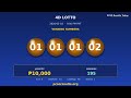 PCSO 4D Lotto Result Today May 18, 2026 - 9PM Draw | Winning 01-01-01-02