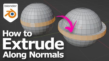 How to extrude along normals in Blender