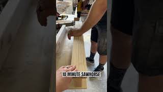 How to make a sawhorse in 10 minutes or less diy tools sawhorse