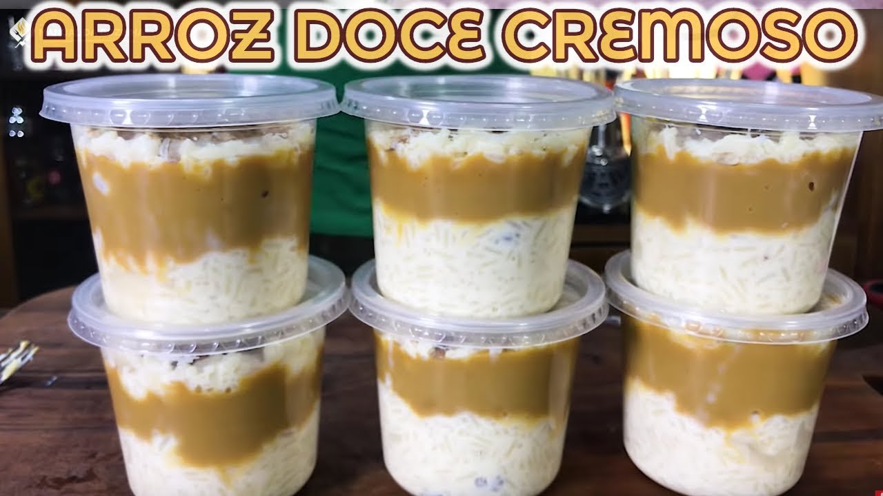 ARROZ DOCE CREMOSO COM DOCE DE LEITE