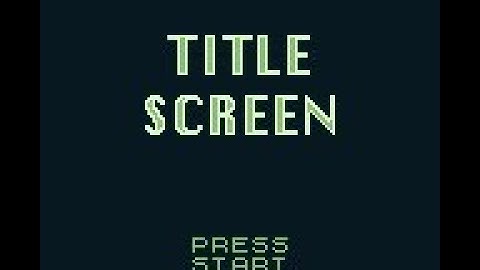 GB Studio v3.2.1 - Tutorial 1| Title Screen/Skip With Button/Hide Player