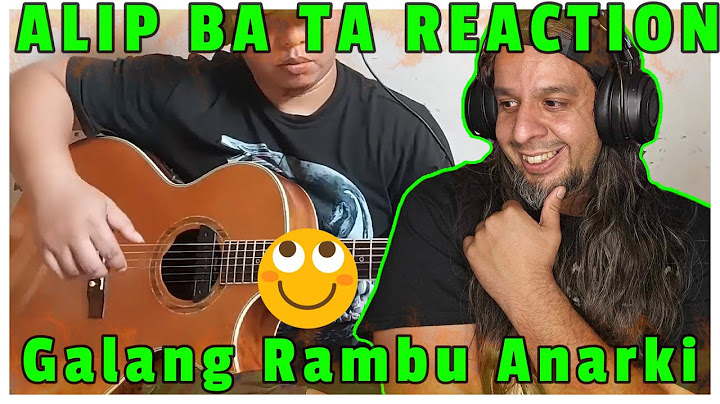 Iwan Fals - Galang Rambu Anarki (fingerstyle cover) - Metal Journalist Reaction