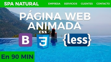 🅱 Tu Primera Página Web Animada con Bootstrap, Less y Jquery