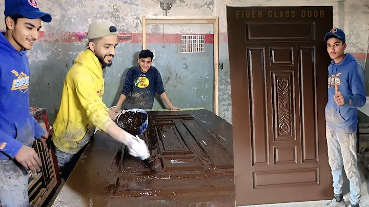 Manufacturing Industries Ideas: Process of Make Fiberglass Doors In Local Factory With Low Resources