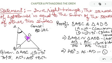 Mathematics,  class 10 ,chapter 6, Pythagoras  Theorem