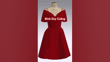 Thiết kế váy cao cấp trên Optitex #gerber #optitex #clo3d