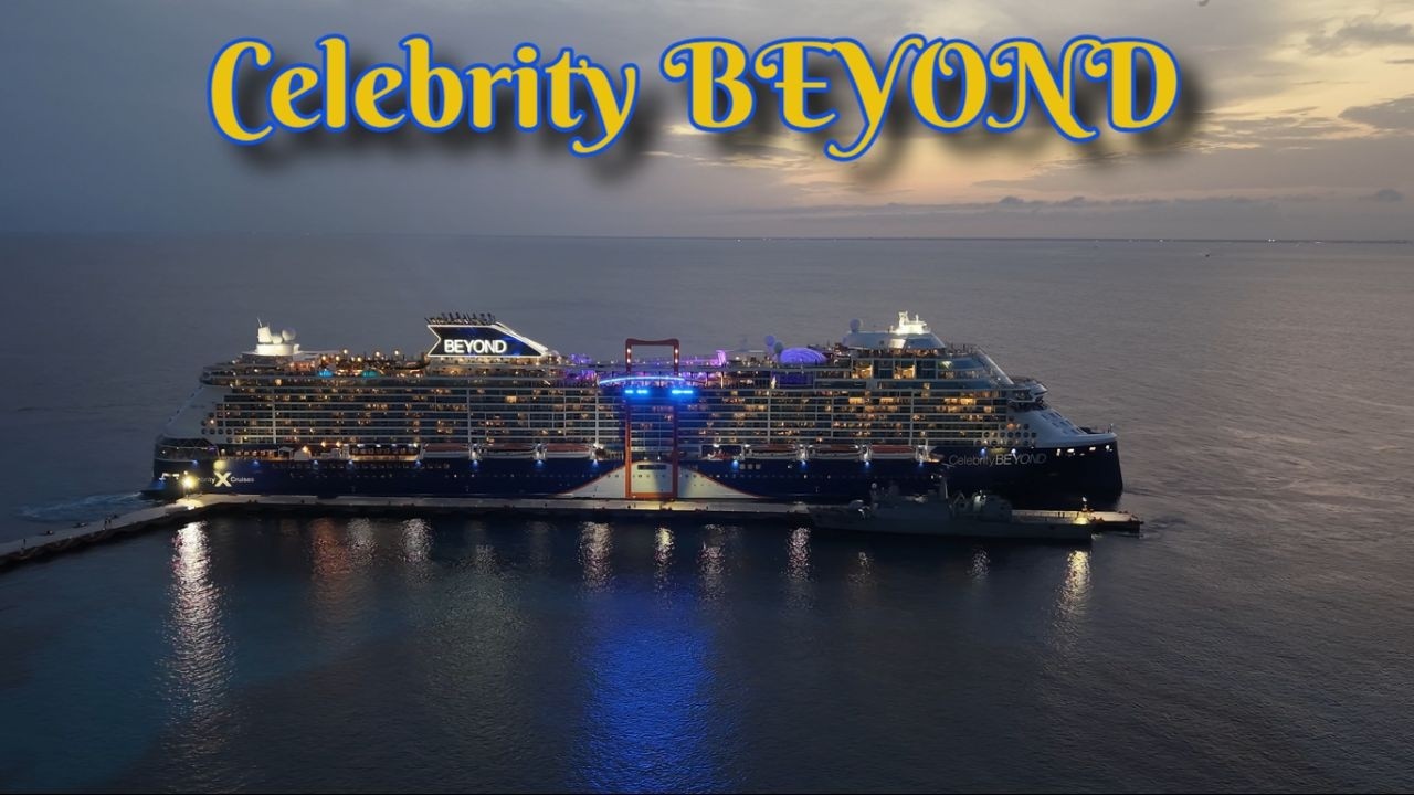 Celebrity BEYOND night sail away