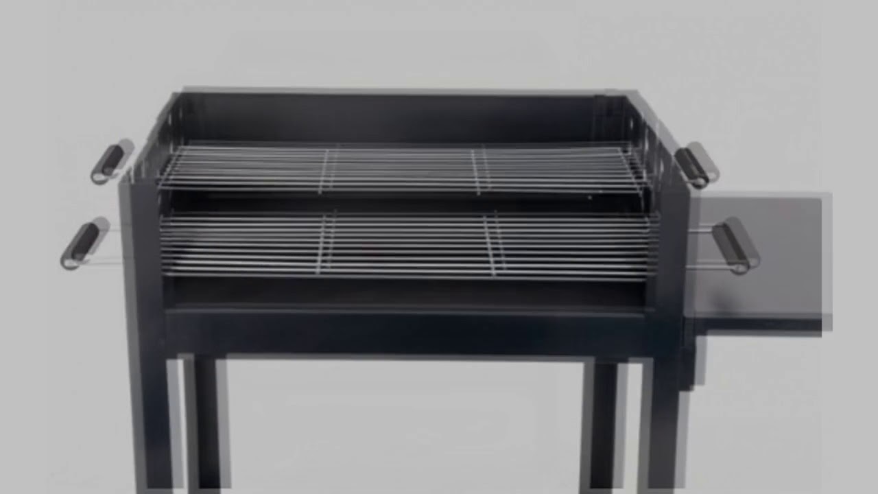 Callow Retail Easy Assembly - 1121 Charcoal BBQ Grill with Stand - No Screws Required