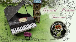 #G45BACall24G45 - Grand Piano with Graphic 45 "Flutter" & more by Larissa Fyodorovna
