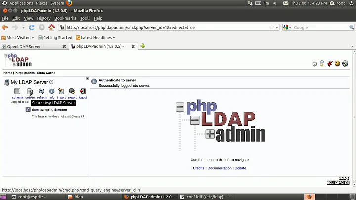 Configuration LDAP with Create Users Linux