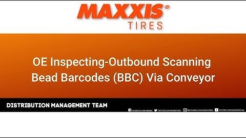 OE Inspecting-Outbound Scanning Bead Barcodes (BBC) Via Conveyor