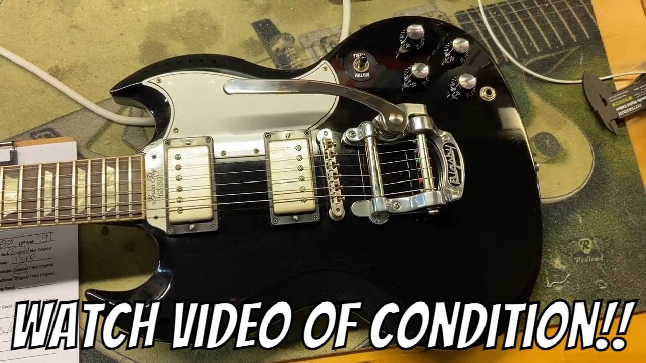 2015 Gibson Custom Shop Brian Ray '63 SG Standard Silver Fox - YouTube
