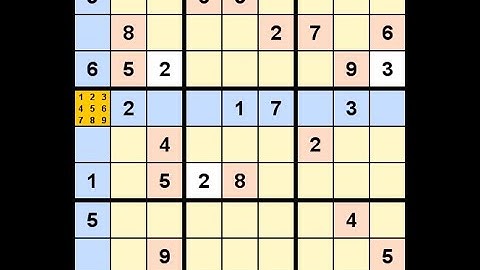 How to Solve Los Angeles Times Sudoku Expert November 11, 2022 - v2