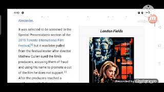 London Fields (2018) Full Movie Plot In Hindi / Hollywood Movie Review / Amber Heard