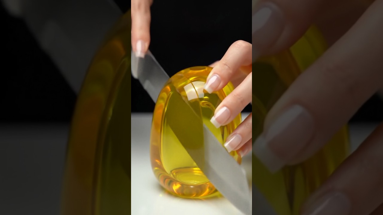 Satisfying Glass Bubble Slicing in 8K ASMR 🎥✨