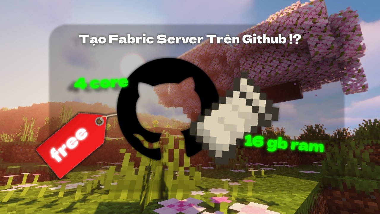 Cách để tạo minecraft server bằng github miễn phí - YouTube