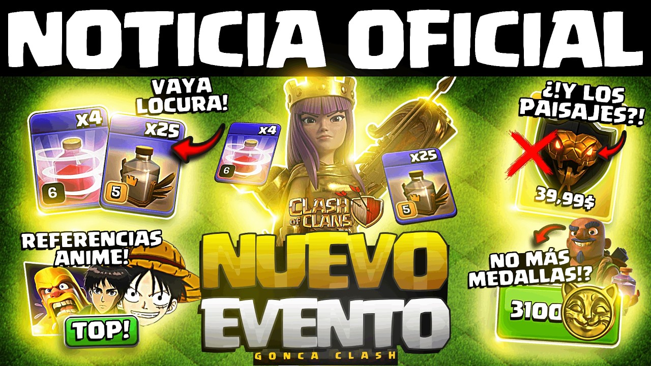 Clash of Clans: evento spam y fin de medallas gratis