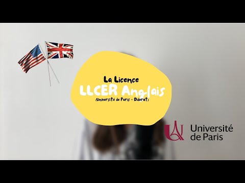 La licence LLCER Anglais (Université de Paris - Diderot)