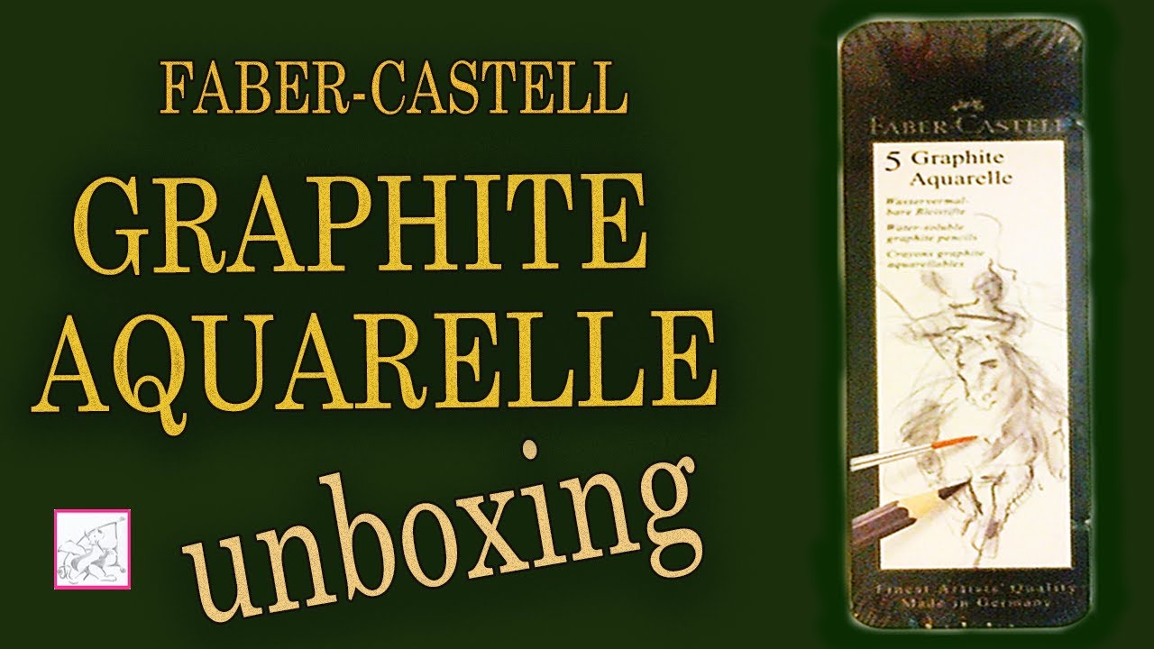 Faber-Castell Graphite Aquarelle Lápices acuarelables Grafito para dibujar y pintar UNBOXING