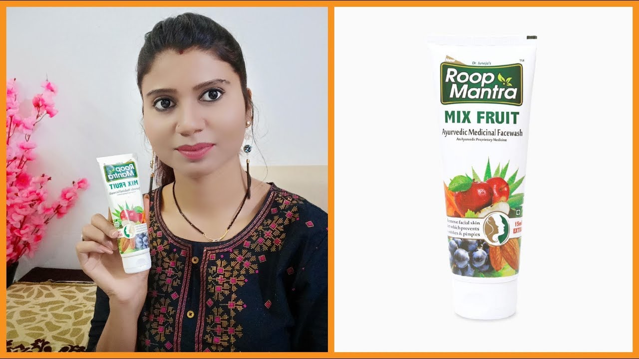 Roop Mantra ayurvedic mix fruit face wash review and demo, // Mystyle and tips YouTube