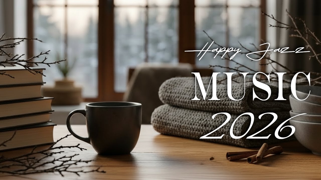 Happy Jazz Music 2026 ☕ Coffee Shop Ambiance Jazz Music & Bossa Nova for study,work,focus.
