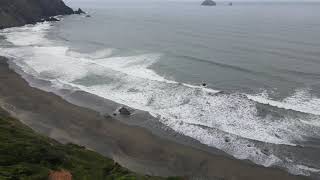 Port Orford Cloudy Day Drone Footage
