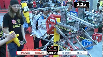 2015 VRC Engr Q144 - 9457A 9681A vs 2845B 8513 - 62 to 34 - VEX Worlds 2015 - Engineering Division