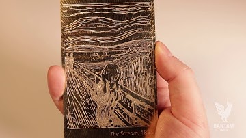 Bantam Tools CNC: "The Scream" Precise Brass Engraving