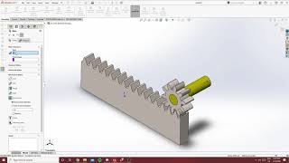 Rack & Pinion Mate  SolidWorks 2020