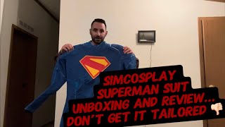 Superman Simcosplay Suit Unboxing and Review #superman #cosplay