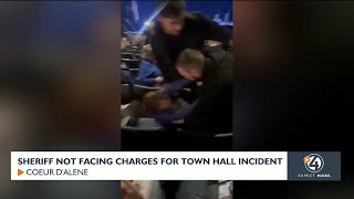 Kootenai County sheriff not facing charges for town hall incident