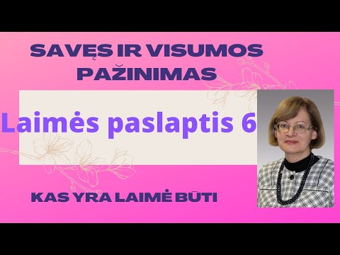 Video: Kas Yra Pagrindinė Moteriškos Laimės Paslaptis