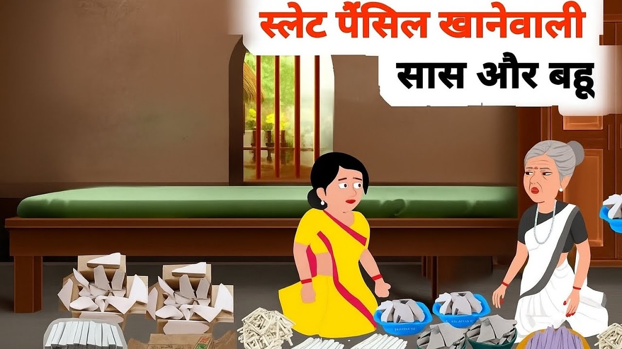 स्लेट पेंसिल खाने वाली सास और बहू 