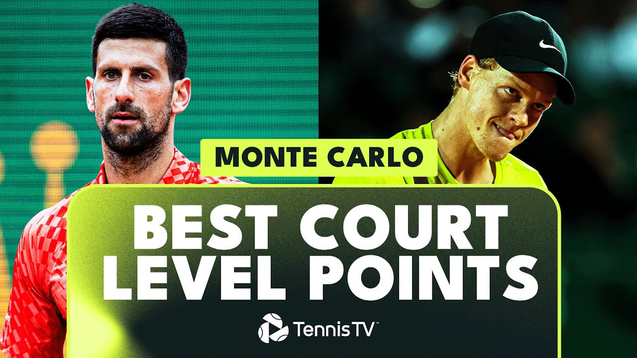 Best Court Level Shots and Rallies Monte Carlo 2023