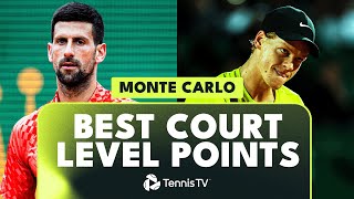 Best Court Level Shots & Rallies | Monte Carlo 2023