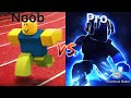 Noob VS pro legends of speed (roblox)